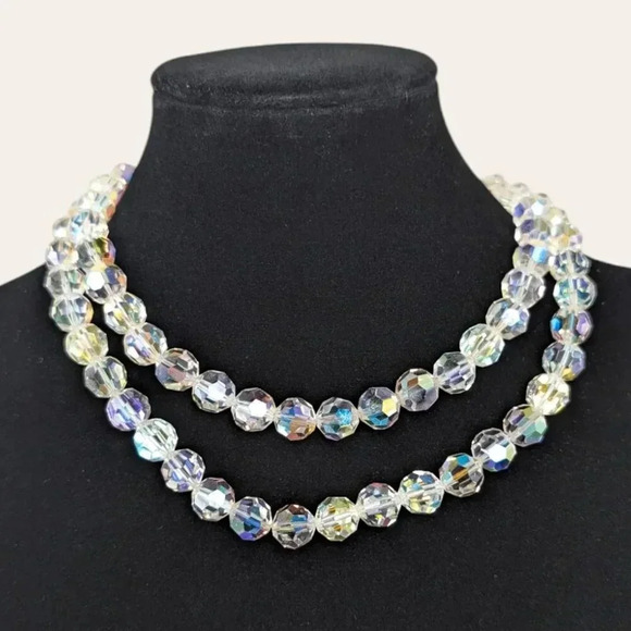 V. Salo Faceted AB Crystal Demi Parure - Picture 2 of 10